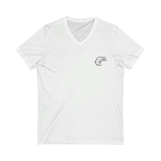 unique white tee tshirt with the sentence in croissant we trust with croissant on it french pastry foodies delicious pastry love food love France