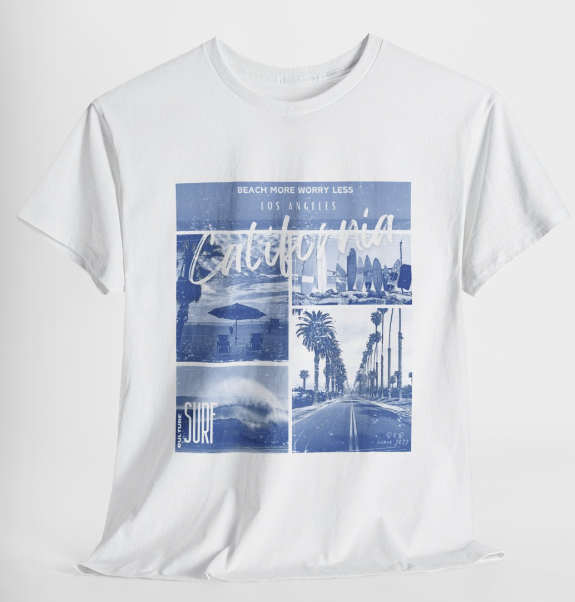California blue tshirt