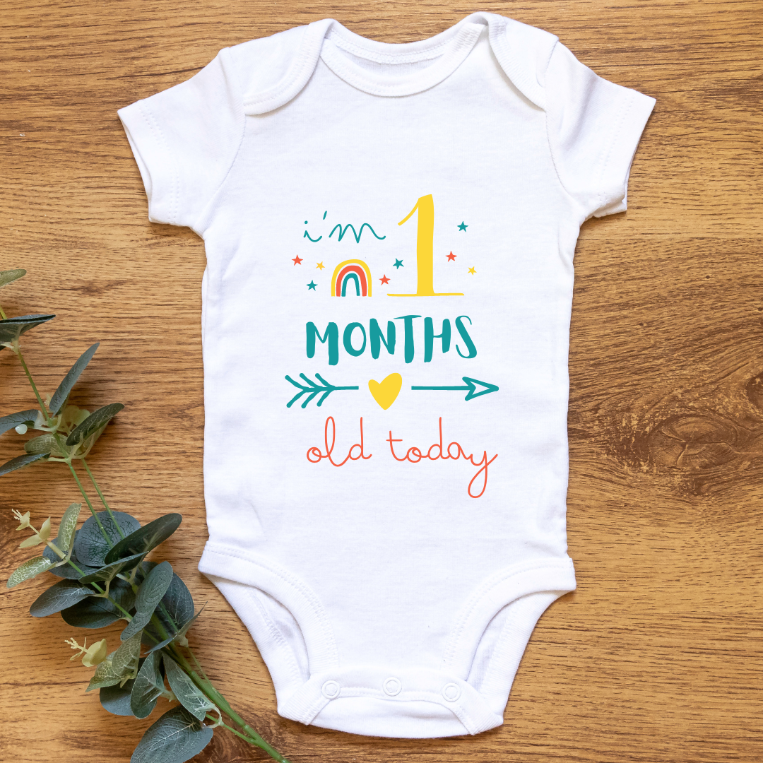 Baby Monthly Milestone Onesies Circus