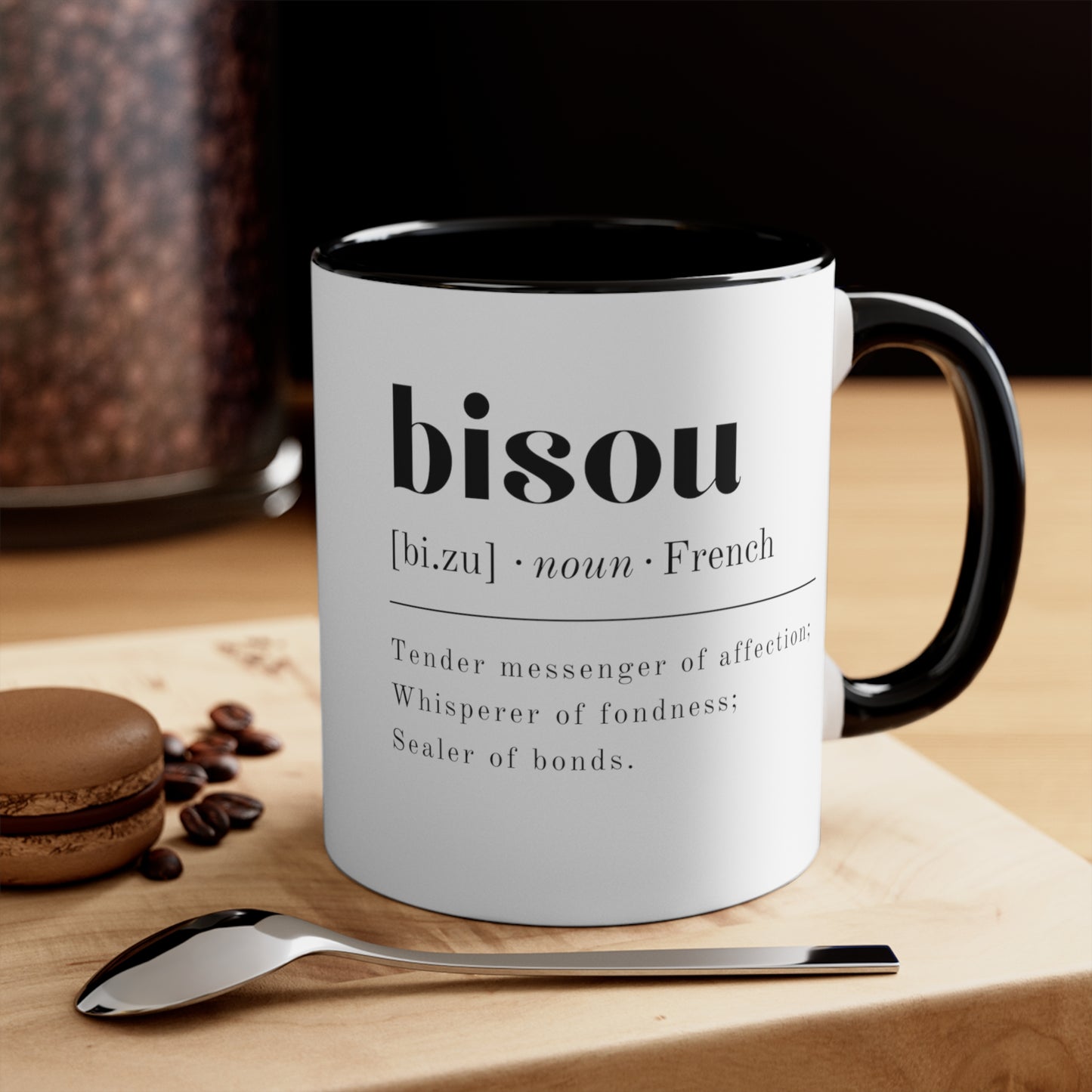 Bisou Coffee Mug, 11oz