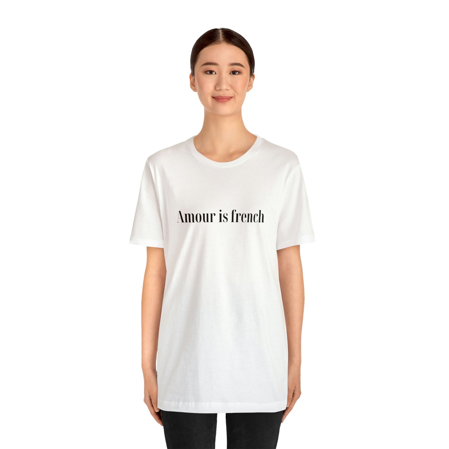 Amour is french Tshirt col rond