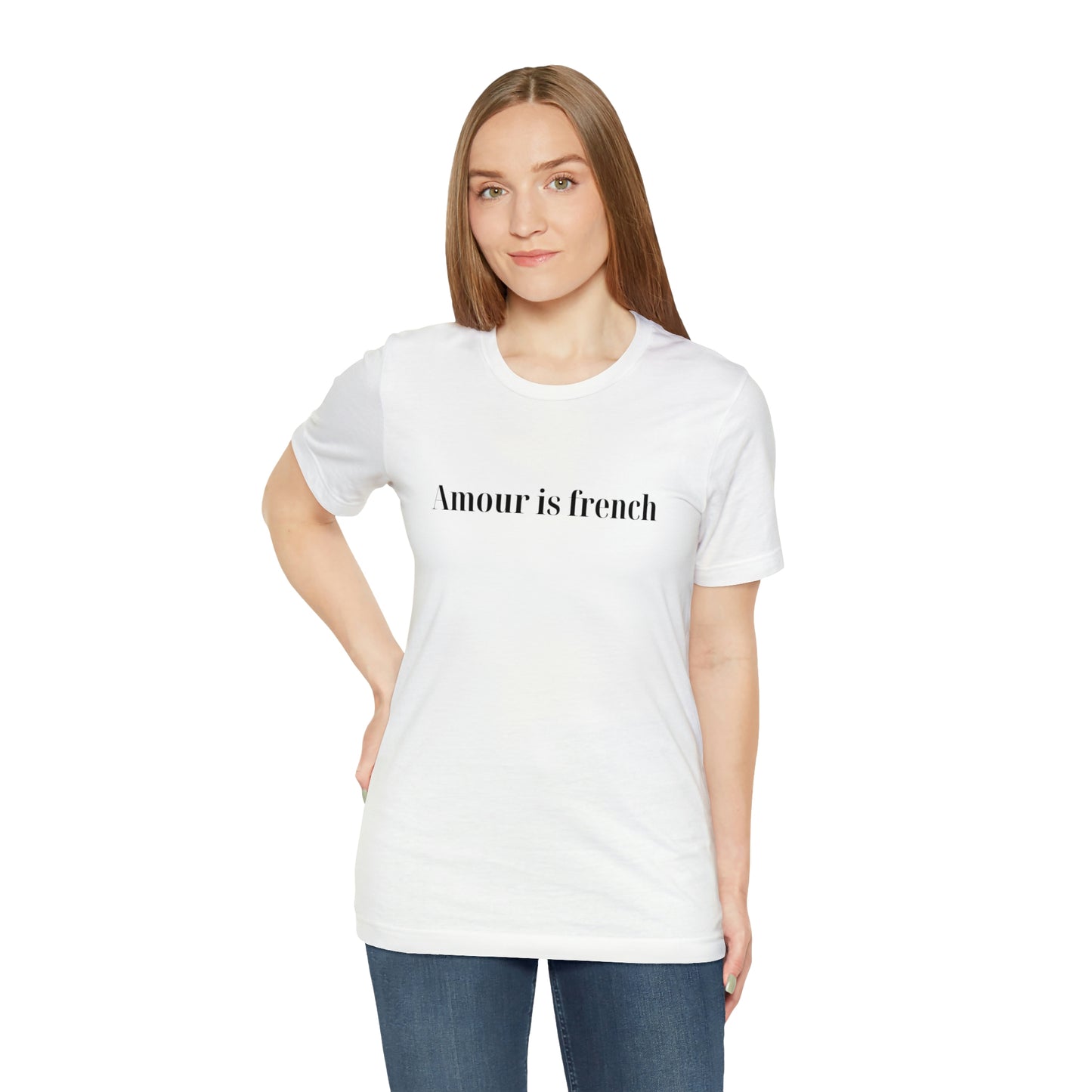 Amour is french Tshirt col rond