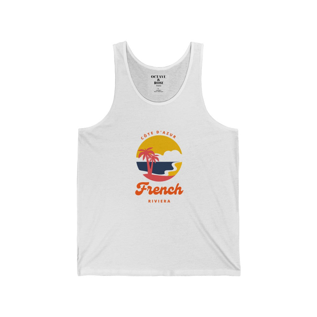 "French riviera" Tank top -  orange