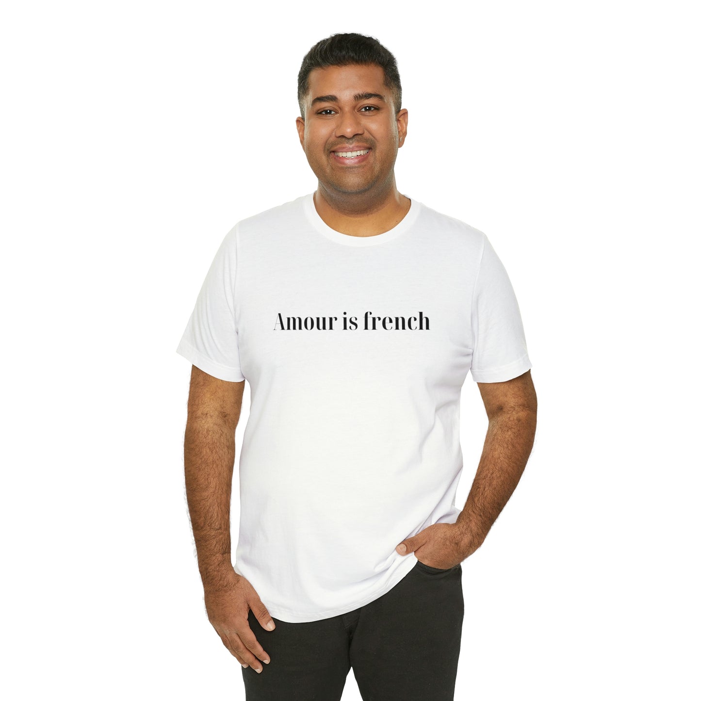 Amour is french Tshirt col rond