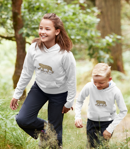 Ideal for any situation, staying warm at home or comfortable playing outside, or going on an autumn hike or walk is easy to do with the tiger tiger hoodie. kids girl boy matchy white happy french  style trend trendy beautiful