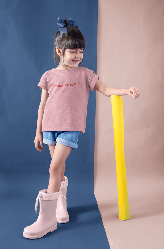 Kids' Rébecca T-shirt - “C'est la vie !”