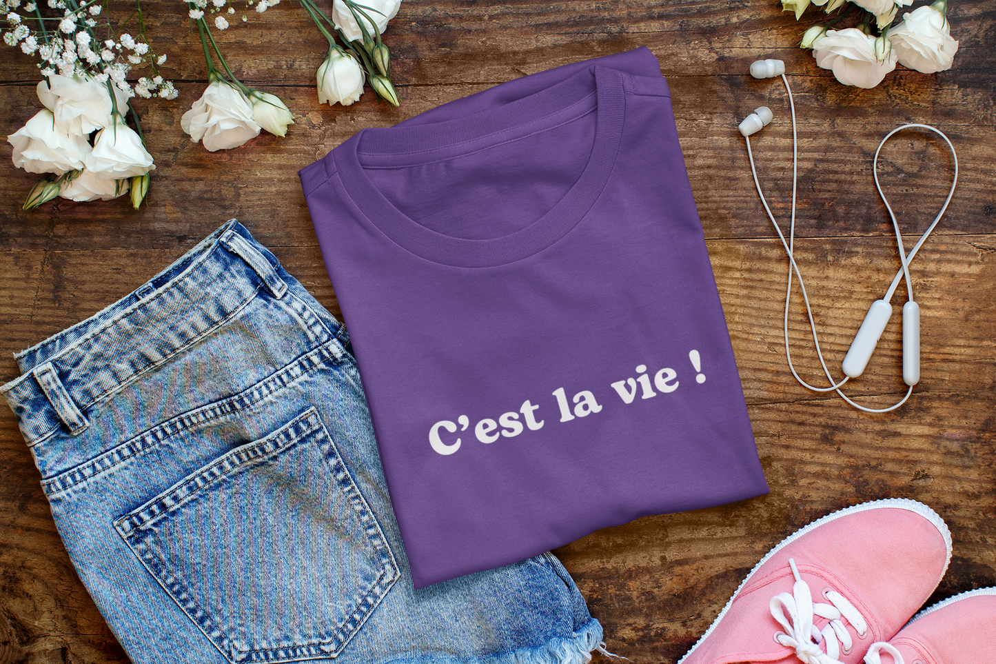 Bianca T-shirt - “C'est la vie !”