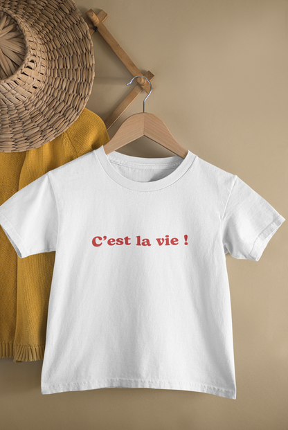 Kids' Rébecca T-shirt - “C'est la vie !”