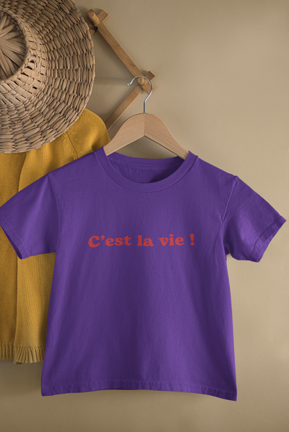 Kids' Rébecca T-shirt - “C'est la vie !”