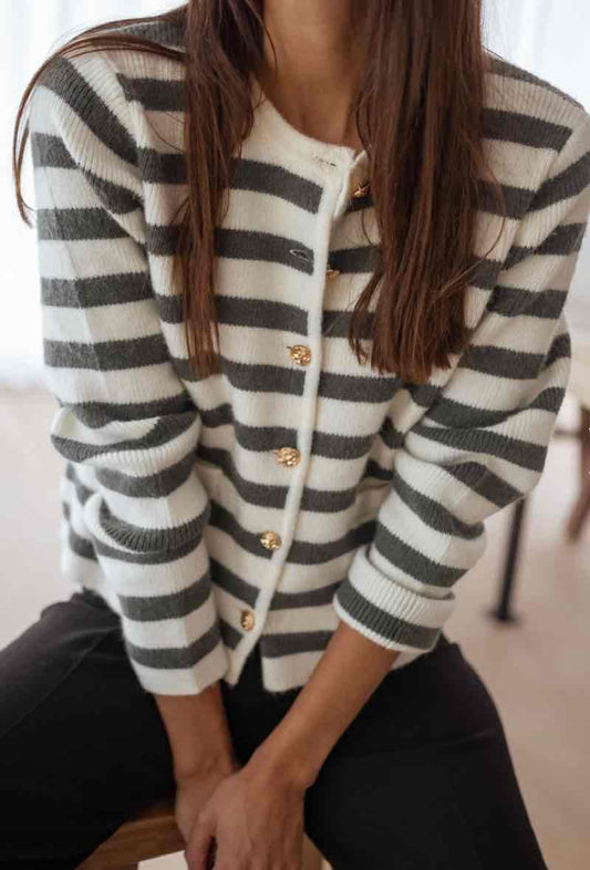 Flore -  Striped cardigan