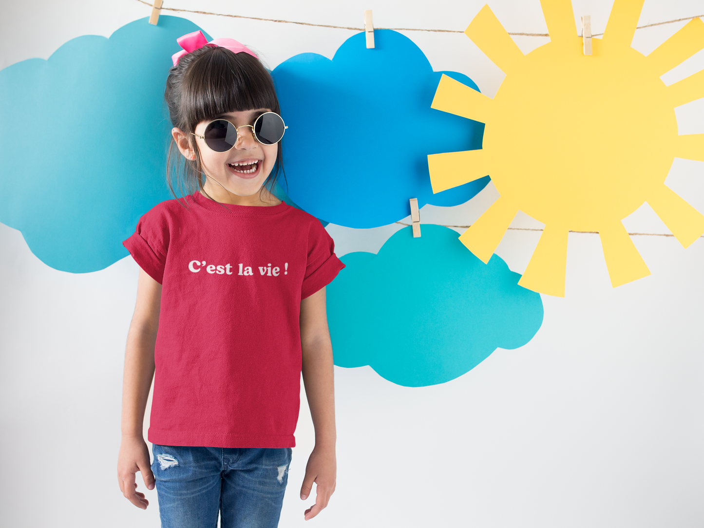 Kids' Bianca T-shirt – “C'est la vie !”