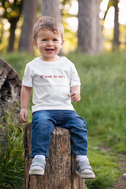 Kids' Rébecca T-shirt - “C'est la vie !”